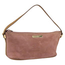 GUCCI Accessory Pouch Suede Pink Gold 039 1103 Auth 173549-1