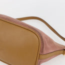 GUCCI Accessory Pouch Suede Pink Gold 039 1103 Auth 173549-10