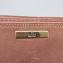 GUCCI Accessory Pouch Suede Pink Gold 039 1103 Auth 173549-14