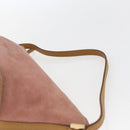 GUCCI Accessory Pouch Suede Pink Gold 039 1103 Auth 173549-8