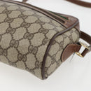 GUCCI GG Supreme Web Sherry Line Bag PVC Beige Gold 001 56 6655 Auth 173550-8