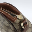 GUCCI GG Supreme Web Sherry Line Bag PVC Beige Gold 001 56 6655 Auth 173550-9