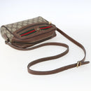 GUCCI GG Supreme Web Sherry Line Bag PVC Beige Gold 001 56 6655 Auth 173550-7