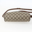 GUCCI GG Supreme Web Sherry Line Bag PVC Beige Gold 001 56 6655 Auth 173550-5