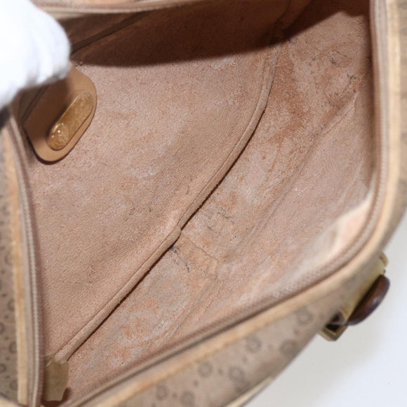 GUCCI Micro GG Supreme Shoulder Bag PVC Beige Gold 001 418 4795 Auth 173551