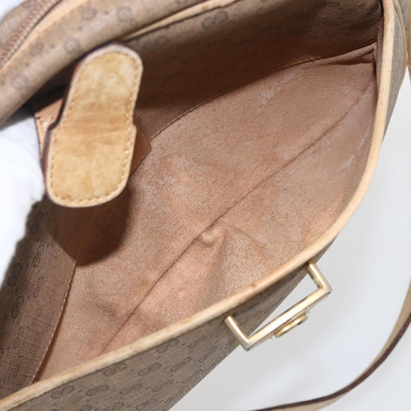 GUCCI Micro GG Supreme Shoulder Bag PVC Beige Gold 001 418 4795 Auth 173551