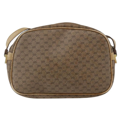 GUCCI Micro GG Supreme Shoulder Bag PVC Beige Gold 001 418 4795 Auth 173551 - 0