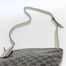 GUCCI GG Crystal Shoulder Bag Coated Canvas Navy Gold 257246 Auth 173553V-8