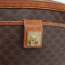 CELINE Macadam Canvas Shoulder Bag PVC Leather Brown Gold Auth 173557-15