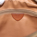 CELINE Macadam Canvas Shoulder Bag PVC Leather Brown Gold Auth 173557-16