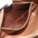 CELINE Macadam Canvas Shoulder Bag PVC Leather Brown Gold Auth 173557-21