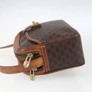 CELINE Macadam Canvas Shoulder Bag PVC Leather Brown Gold Auth 173557-4