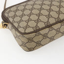 GUCCI GG Supreme Shoulder Bag PVC Beige Gold 97 02 068 Auth 173558A-11