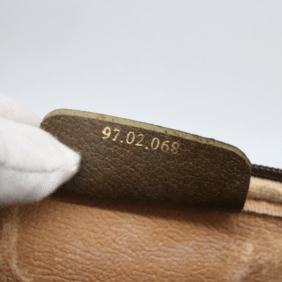 GUCCI GG Supreme Shoulder Bag PVC Beige Gold 97 02 068 Auth 173558A