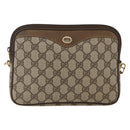 GUCCI GG Supreme Shoulder Bag PVC Beige Gold 97 02 068 Auth 173558A-2