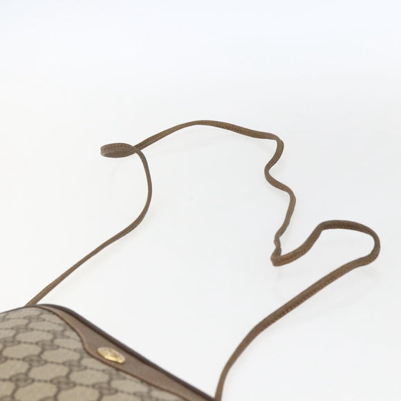 GUCCI GG Supreme Shoulder Bag PVC Beige Gold 97 02 068 Auth 173558A