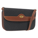 GUCCI Micro GG Canvas Shoulder Bag PVC Black Gold 004 106 0024 Auth 173559-1