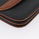 GUCCI Micro GG Canvas Shoulder Bag PVC Black Gold 004 106 0024 Auth 173559-10