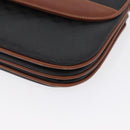 GUCCI Micro GG Canvas Shoulder Bag PVC Black Gold 004 106 0024 Auth 173559-11