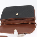 GUCCI Micro GG Canvas Shoulder Bag PVC Black Gold 004 106 0024 Auth 173559-15