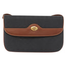 GUCCI Micro GG Canvas Shoulder Bag PVC Black Gold 004 106 0024 Auth 173559-2
