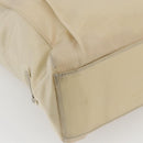 PRADA Hand Bag Nylon plastic Beige Clear Auth 173565-15