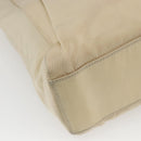 PRADA Hand Bag Nylon plastic Beige Clear Auth 173565-17