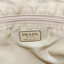 PRADA Hand Bag Nylon plastic Beige Clear Auth 173565-19