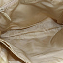PRADA Hand Bag Nylon plastic Beige Clear Auth 173565-10