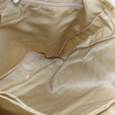 PRADA Hand Bag Nylon plastic Beige Clear Auth 173565-20