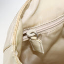 PRADA Hand Bag Nylon plastic Beige Clear Auth 173565-22