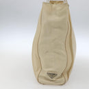 PRADA Hand Bag Nylon plastic Beige Clear Auth 173565-3