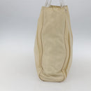 PRADA Hand Bag Nylon plastic Beige Clear Auth 173565-4