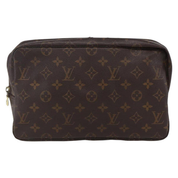 LOUIS VUITTON Monogram Trousse Toilette 28 Clutch Bag M47522 LV Auth 173567