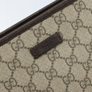 GUCCI GG Supreme Shoulder Bag PVC Beige Gold 388924 Auth 173571-17