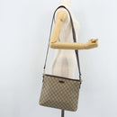 GUCCI GG Supreme Shoulder Bag PVC Beige Gold 388924 Auth 173571-23