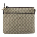 GUCCI GG Supreme Shoulder Bag PVC Beige Gold 388924 Auth 173571-2