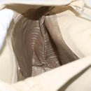 PRADA Shoulder Bag Leather plastic Ivory Clear Auth 173573-20