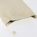 PRADA Shoulder Bag Leather plastic Ivory Clear Auth 173573-6