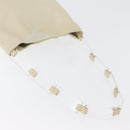 PRADA Shoulder Bag Leather plastic Ivory Clear Auth 173573-8