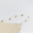 PRADA Shoulder Bag Leather plastic Ivory Clear Auth 173573-9