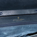 GUCCI GG Supreme Shoulder Bag PVC Navy Gold Auth 173579-18