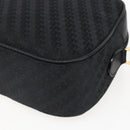 GUCCI Shoulder Bag Canvas Leather Black Gold 007 115 0175 Auth 173582-9