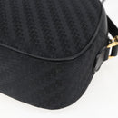 GUCCI Shoulder Bag Canvas Leather Black Gold 007 115 0175 Auth 173582-15