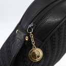 GUCCI Shoulder Bag Canvas Leather Black Gold 007 115 0175 Auth 173582-10