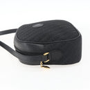 GUCCI Shoulder Bag Canvas Leather Black Gold 007 115 0175 Auth 173582-3