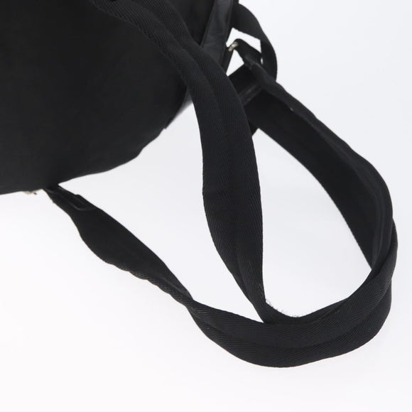 PRADA Backpack Nylon Black Silver Auth 173583