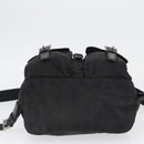 PRADA Backpack Nylon Black Silver Auth 173583-5