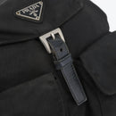 PRADA Backpack Nylon Black Silver Auth 173583-22