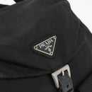 PRADA Backpack Nylon Black Silver Auth 173583-23